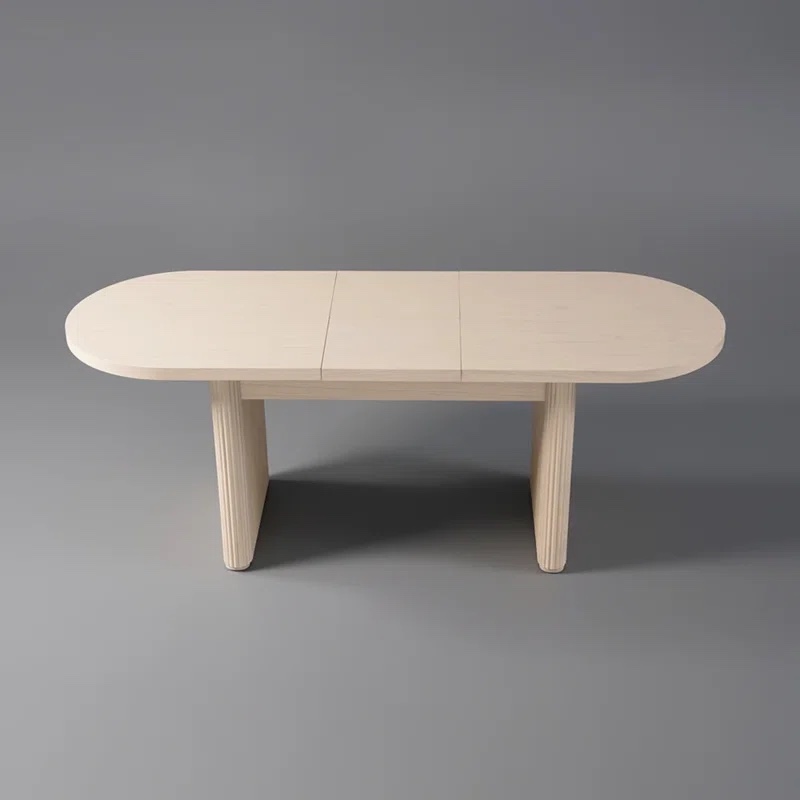 Kristalee Oval Solid Wood Base Dining Table