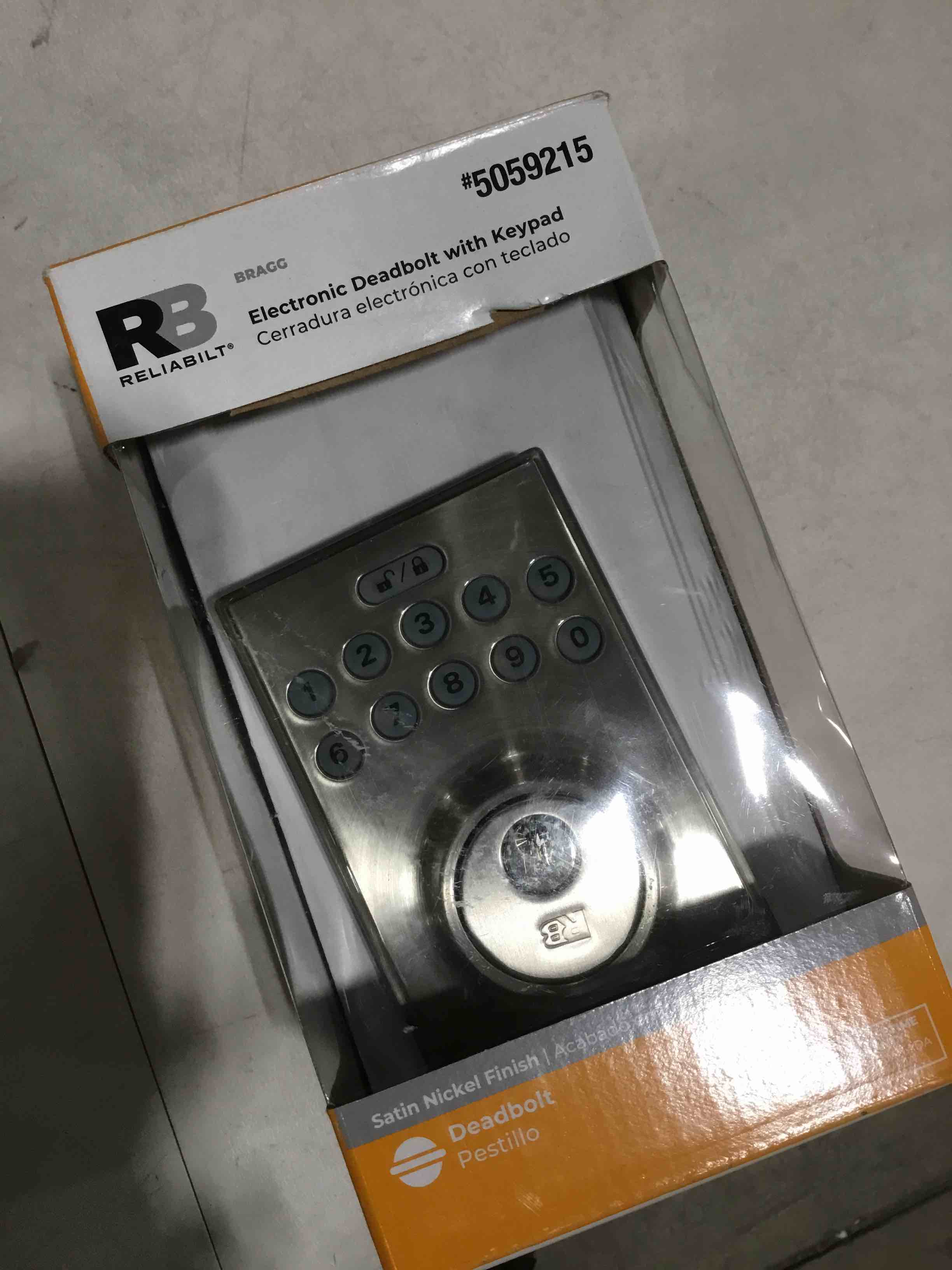 electronic deadbolt with key pad