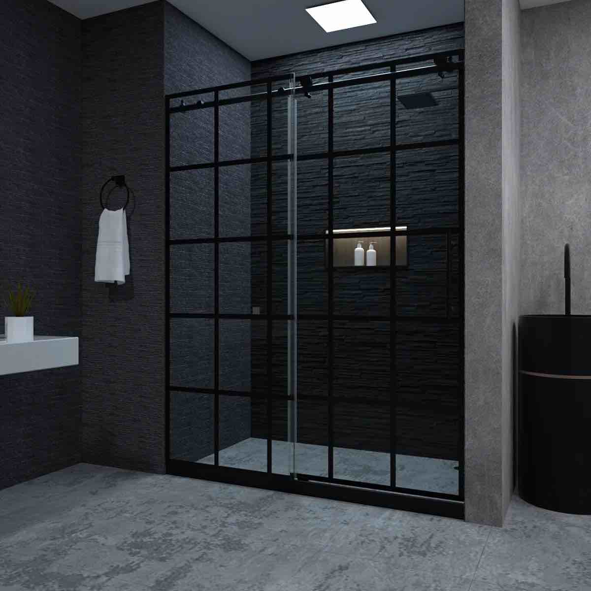 Neal shower door 1524mm w x 73mm D x76 h
