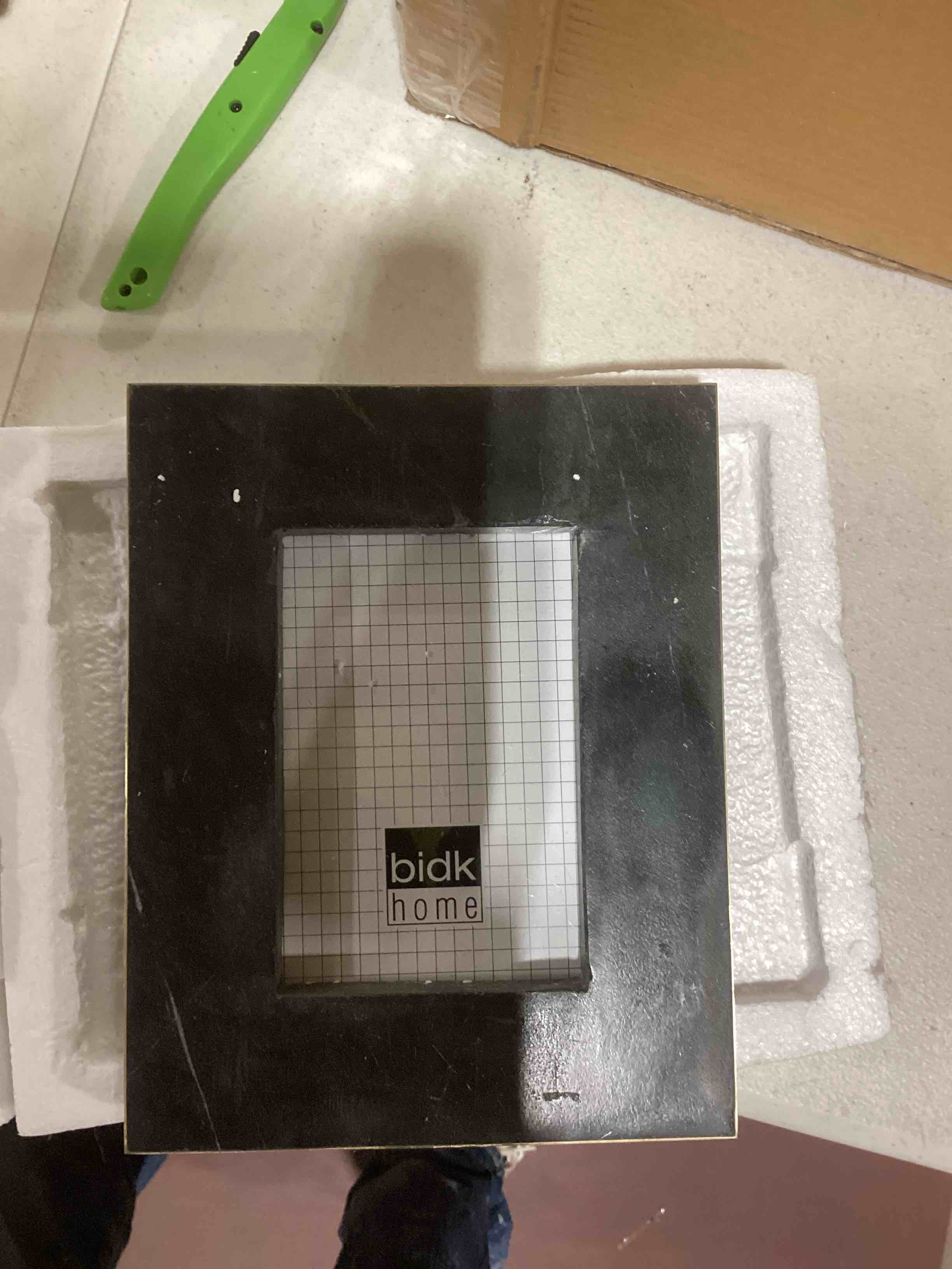 Barnesville Black Marble Picture Frame Med