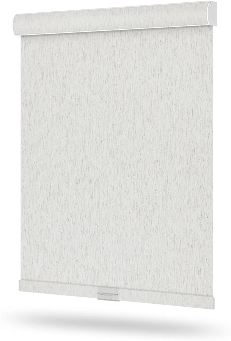 Cordless 100% Blackout Roller Window Shades, Wireless Window Blinds with Spring Systerm, Thermal Insulated, UV Protection Waterproof Fabric, Blinds for Home and Office (White - 23" W x 72" H)