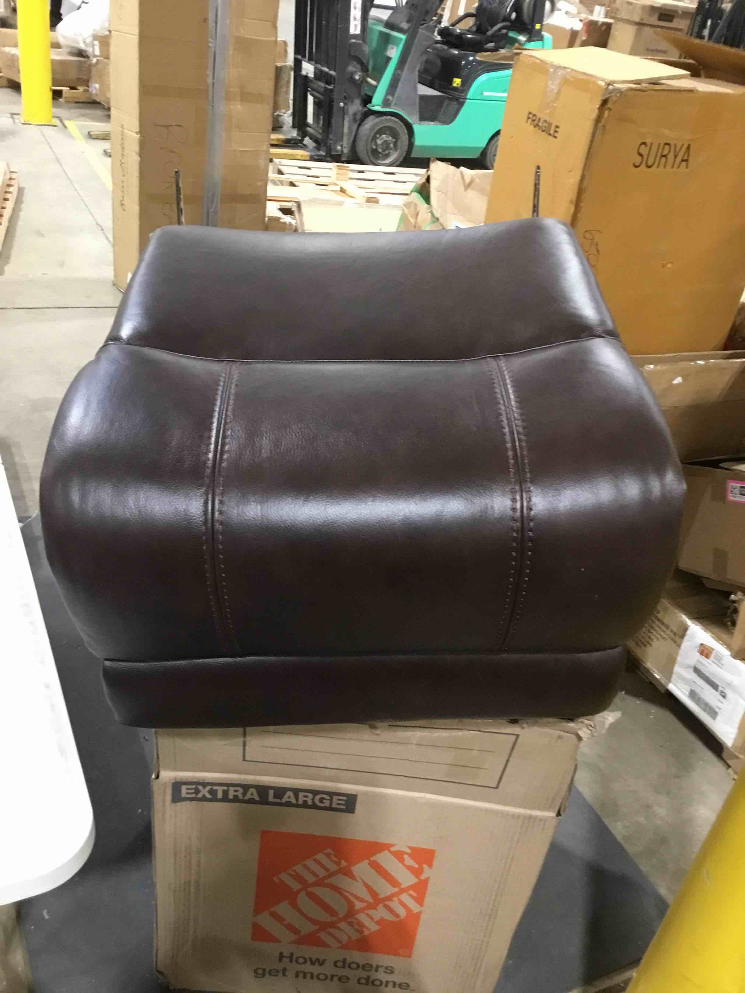 Genuine Leather Power Recliner 3-Seat Sofa with Drop-Down Table, Dual Motor Real Leather Living Room Reclining Sofa, Graeson 81.5'' Wide Adjustable Power Headrest Recliner