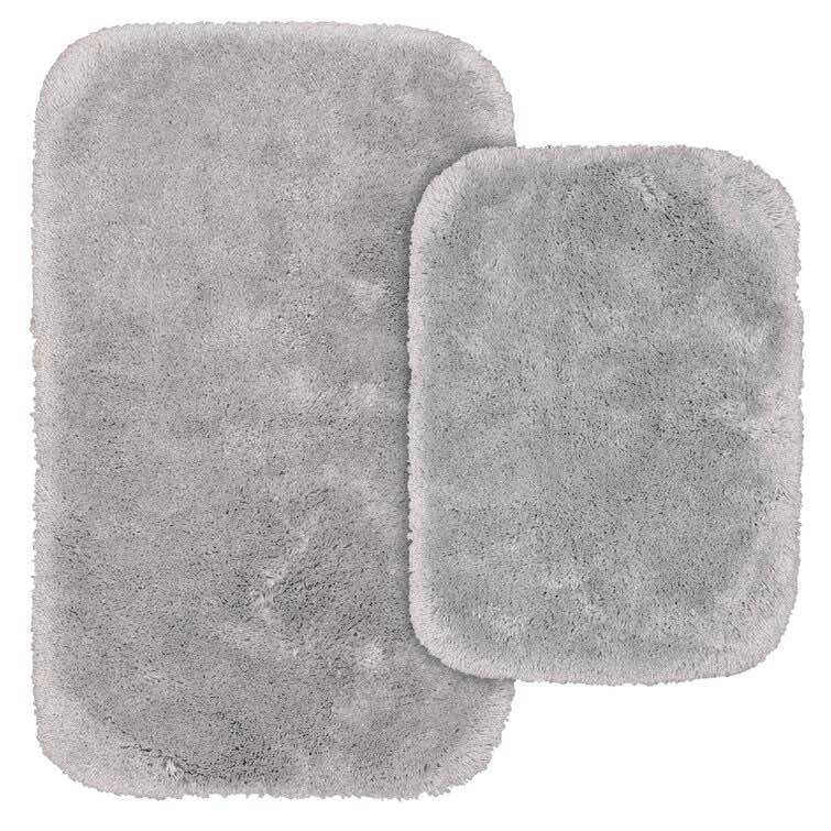 Billy-Dean Nylon 2 Piece Bath Rug Set with Non-Slip Backing
