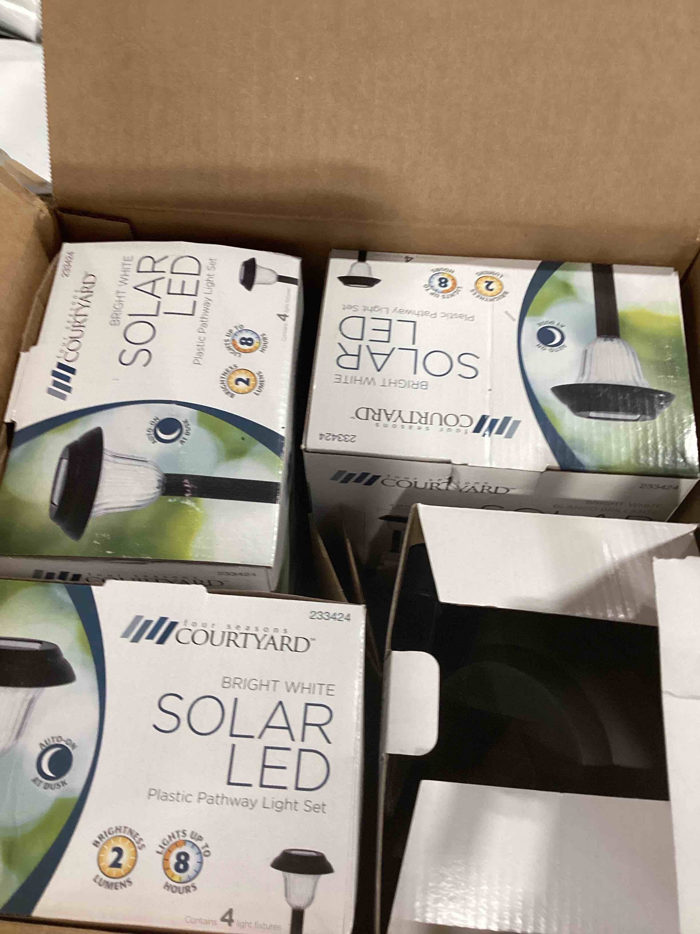 Black Solar Powered Integrated LED Metal Pathway Light