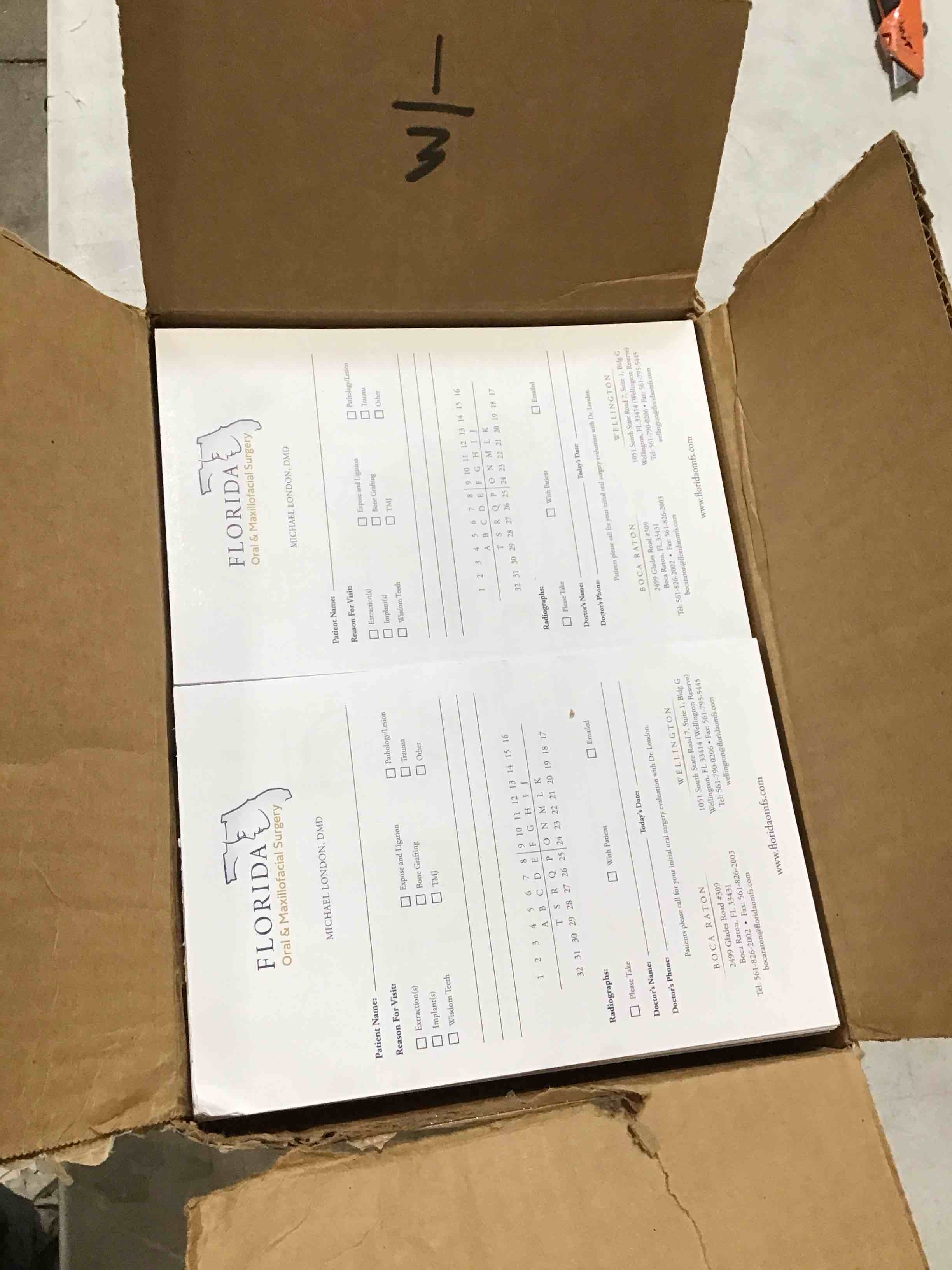Florida Oral&Maxilliofacial Surgery Pads of Paper
