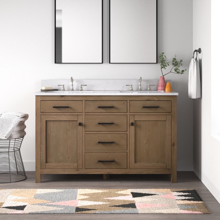 Reid 54" Double Bathroom Vanity Set
