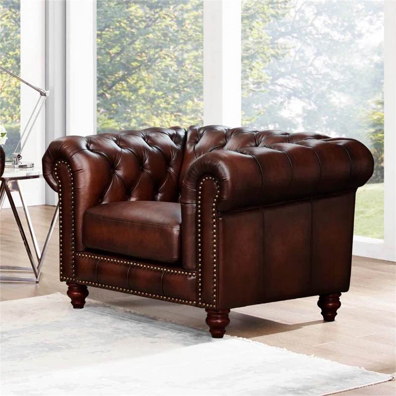 Wiete Alton Bay Top Grain Leather Chair