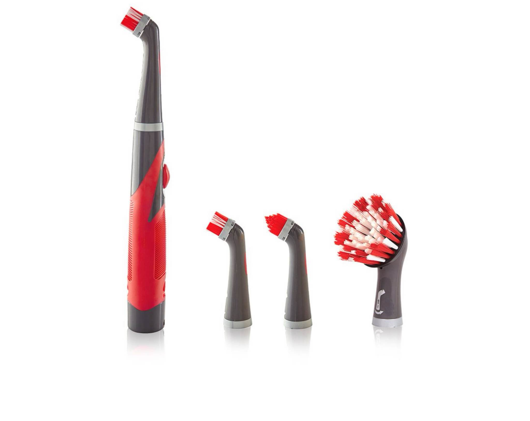 Rubbermaid Power Scrubber 5 Piece Set With Replaceable Heads