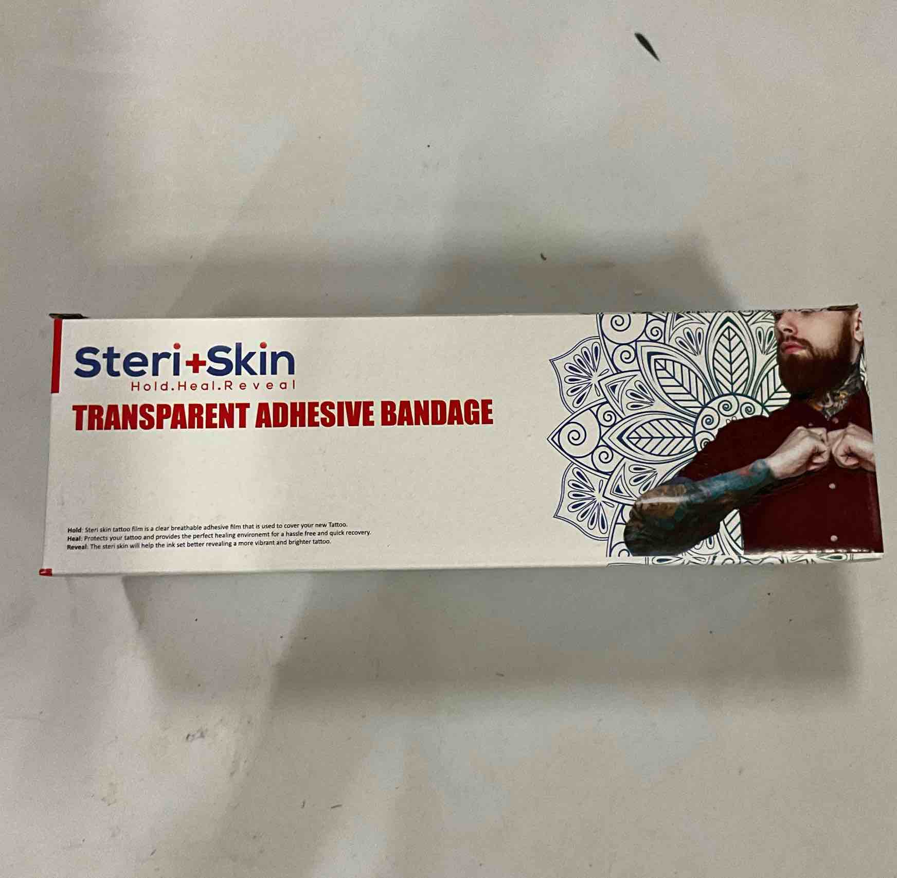 Steri + Skin Transparent Adhesive Tattoo Bandage