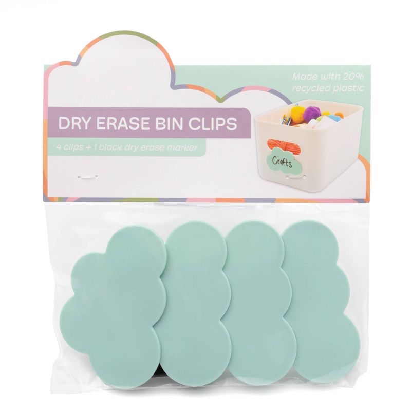 Dry Erase Bin Clips Blue - Bullseye's Playground™