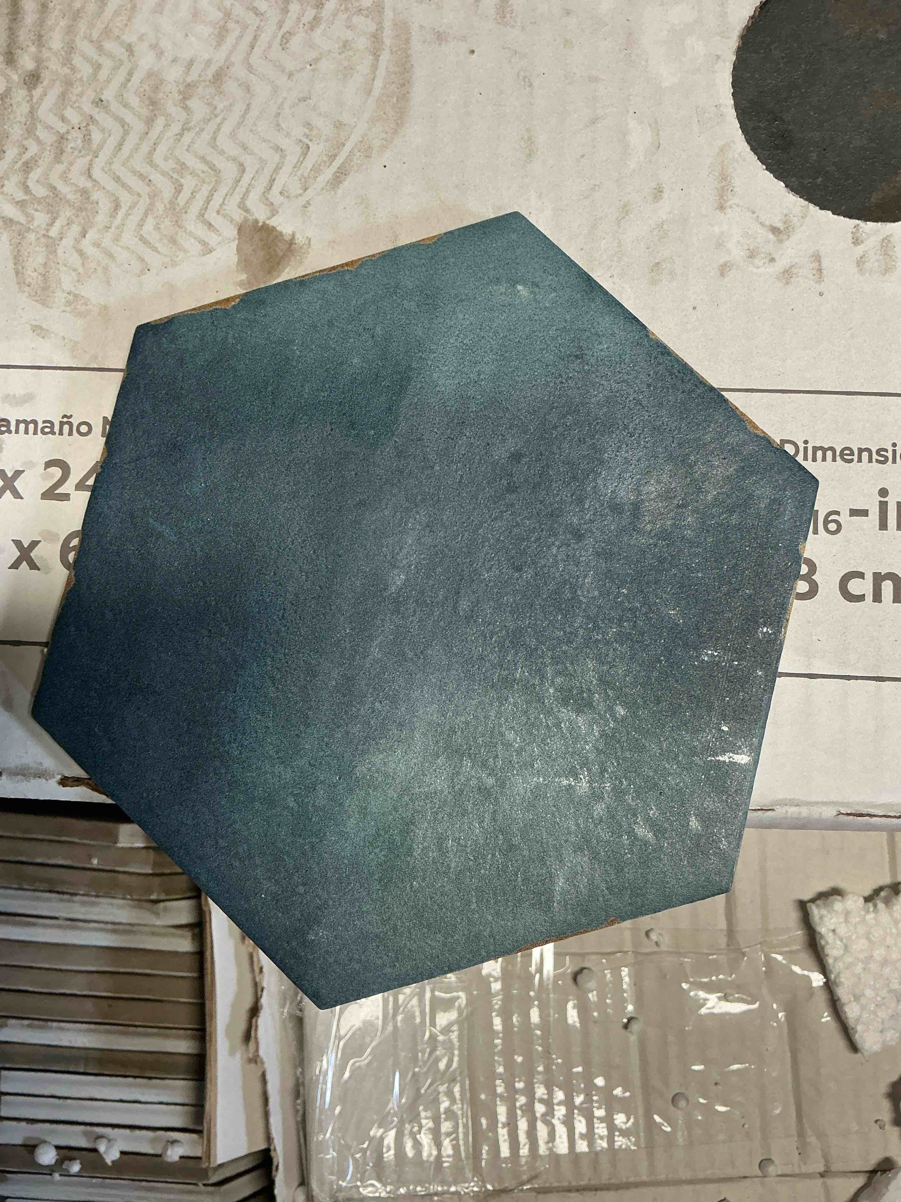30.8 sq ft costahex 6” hex 3.85 sq ft per box your bid per sq ft 