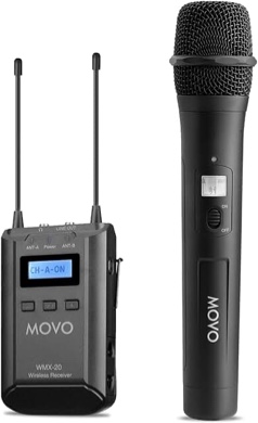 Movo Wth8 48-channel Uhf Wireless Handheld Microphone With Integrated Transmitte