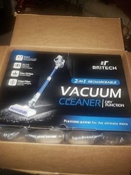 BRITECH Cordless Lightweight Stick Vacuum Cleaner, 250W Motor for Powerful Suction 30min Runtime, LED Display Screen & Headlights, Great for Carpet Cleaner, Hardwood Floor & Pet Hair (Grey)