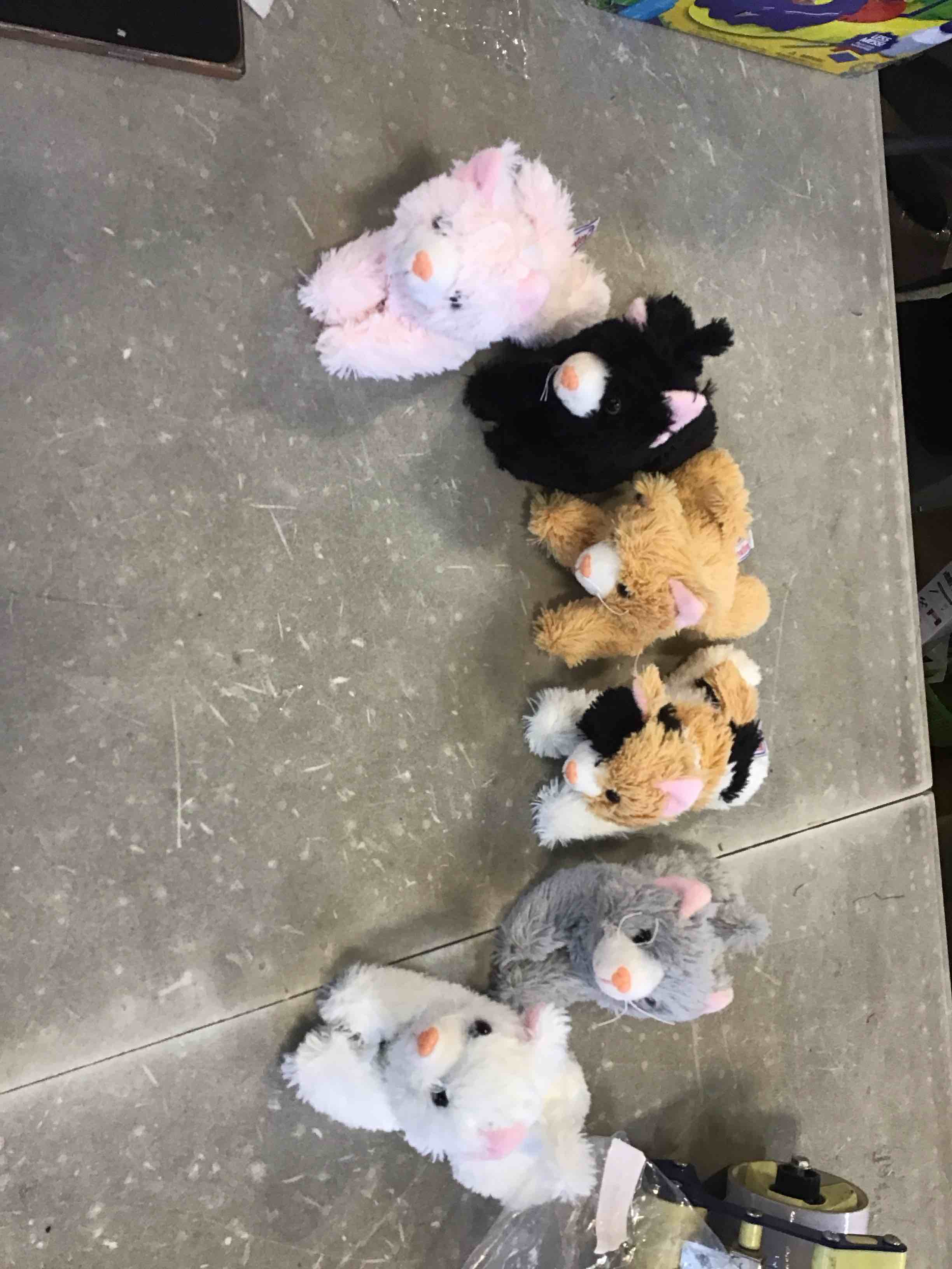 Pack of 6 Prextex itty bitty little plush kittens