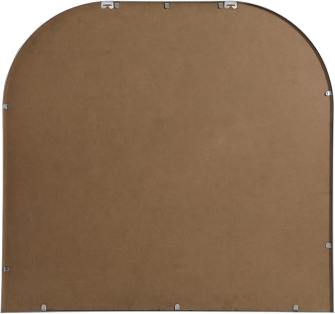 Elegant Decor Blaire 36x34 Arch Modern MDF Wood/Iron Mirror in Black Brand: Elegant Lighting