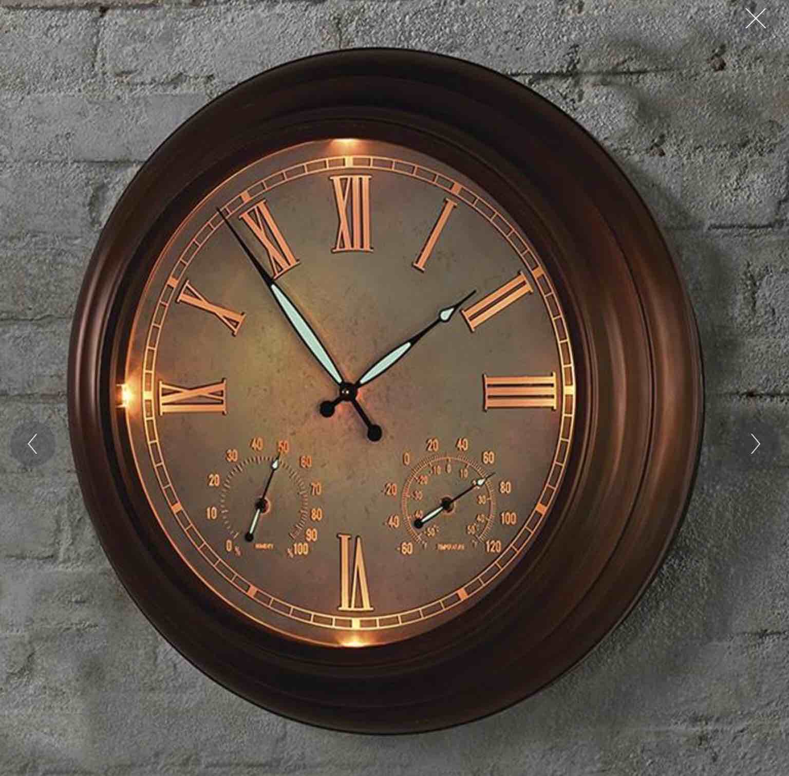 The 24" Outdoor Lighted Atomic Clock