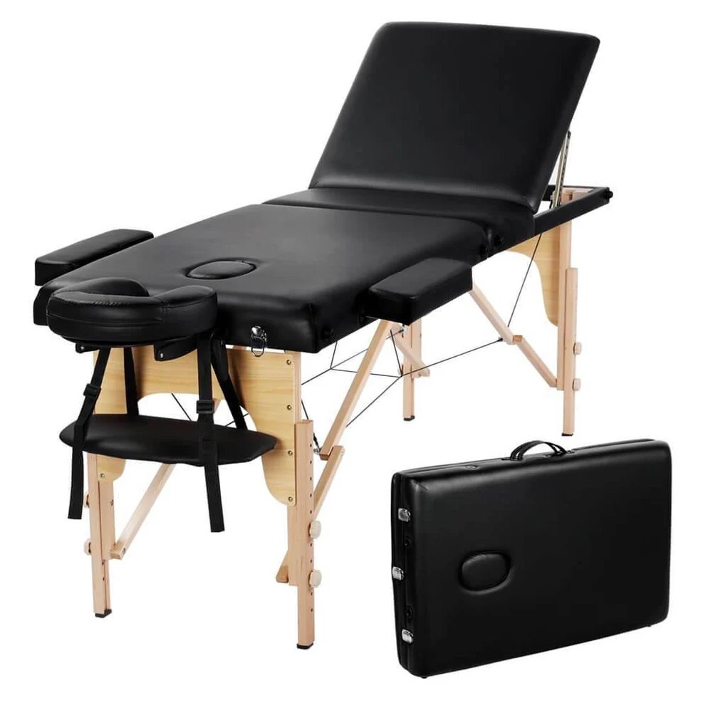 Yaheetech 84 Inch Adjustable 3 Fold Salon Massage Bed