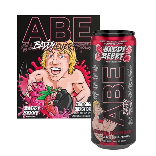 Pack Of 3)(BB 04/25/2025)ABE Performance Energy RTD Baddy Berry -- 4 Cans