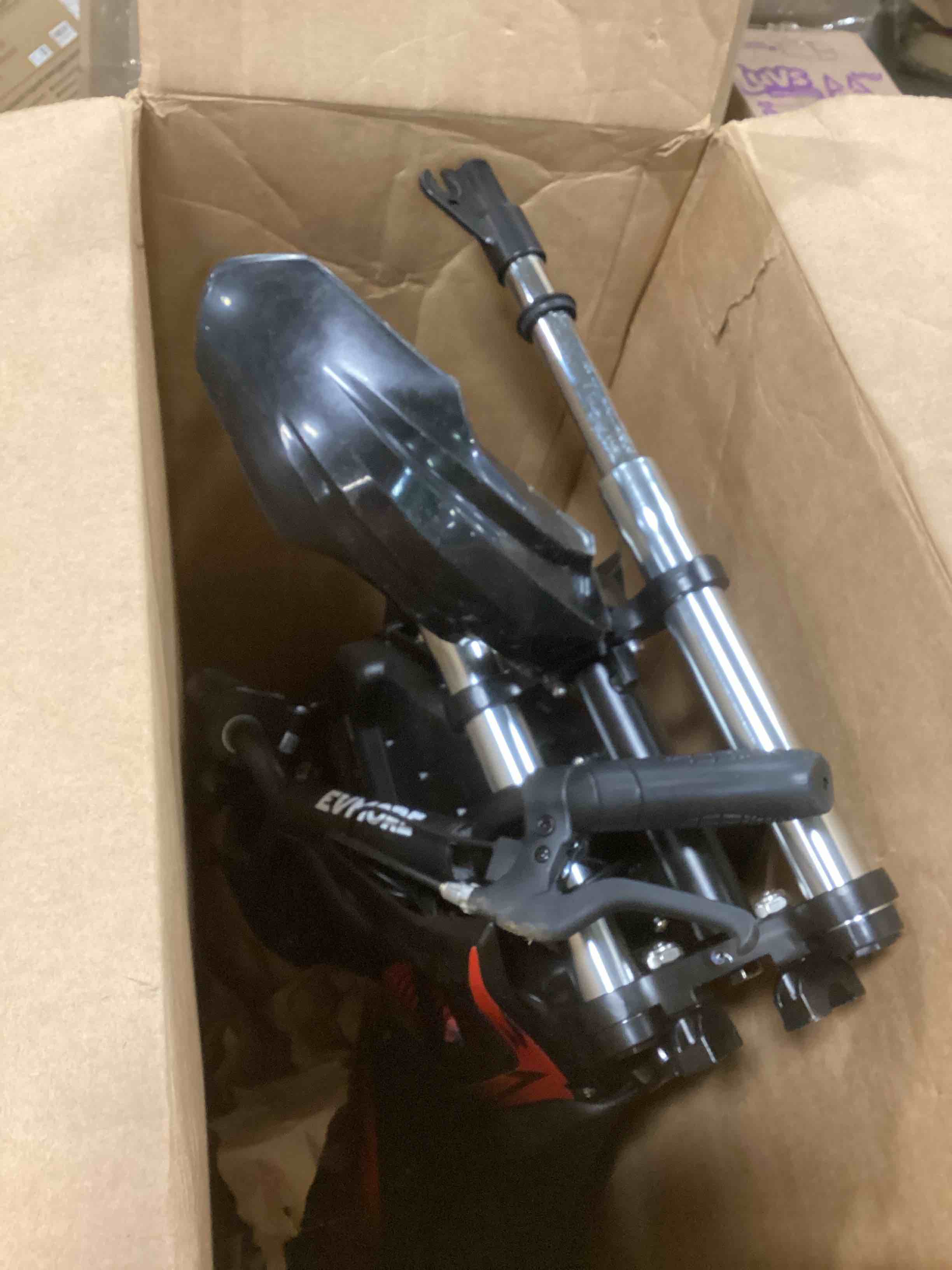 Condition photo showing As Is for 36V 350W Electric Dirt Bike - Fast Speed Electric Motorcycle Up to 16 MPH & 10 Miles Long-Range, 3-Speed Modes, Twist Grip Throttle, Dual Suspension & Brakes for Kids Ages 5-8 Red