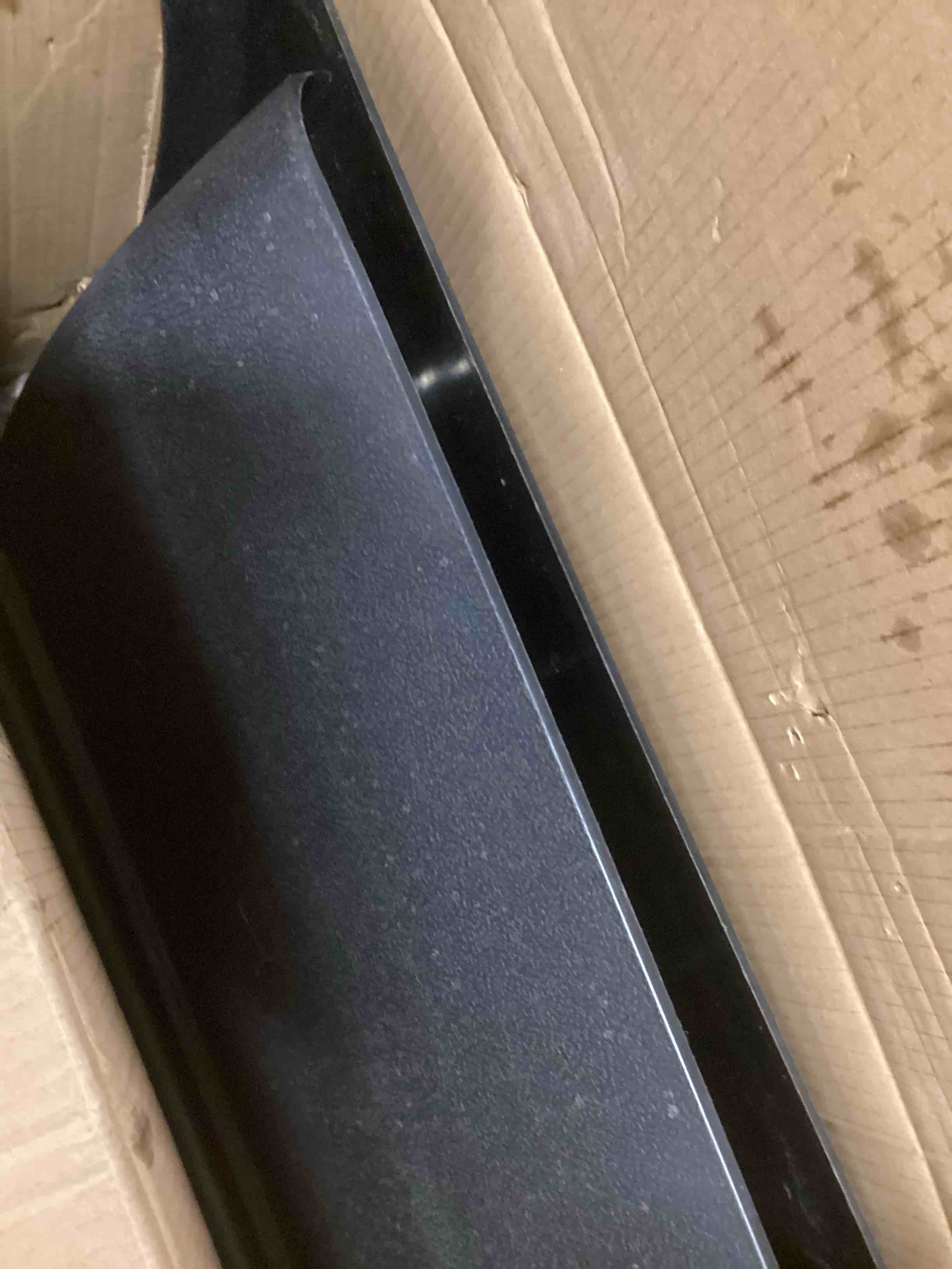 Condition photo showing As Is for 24"x24" Black Poly Quarter Fender Set, in pair, Super Toughness,Plastic Quarter Fender.ï¼ˆFLT1900ï¼‰,Semi Truck.