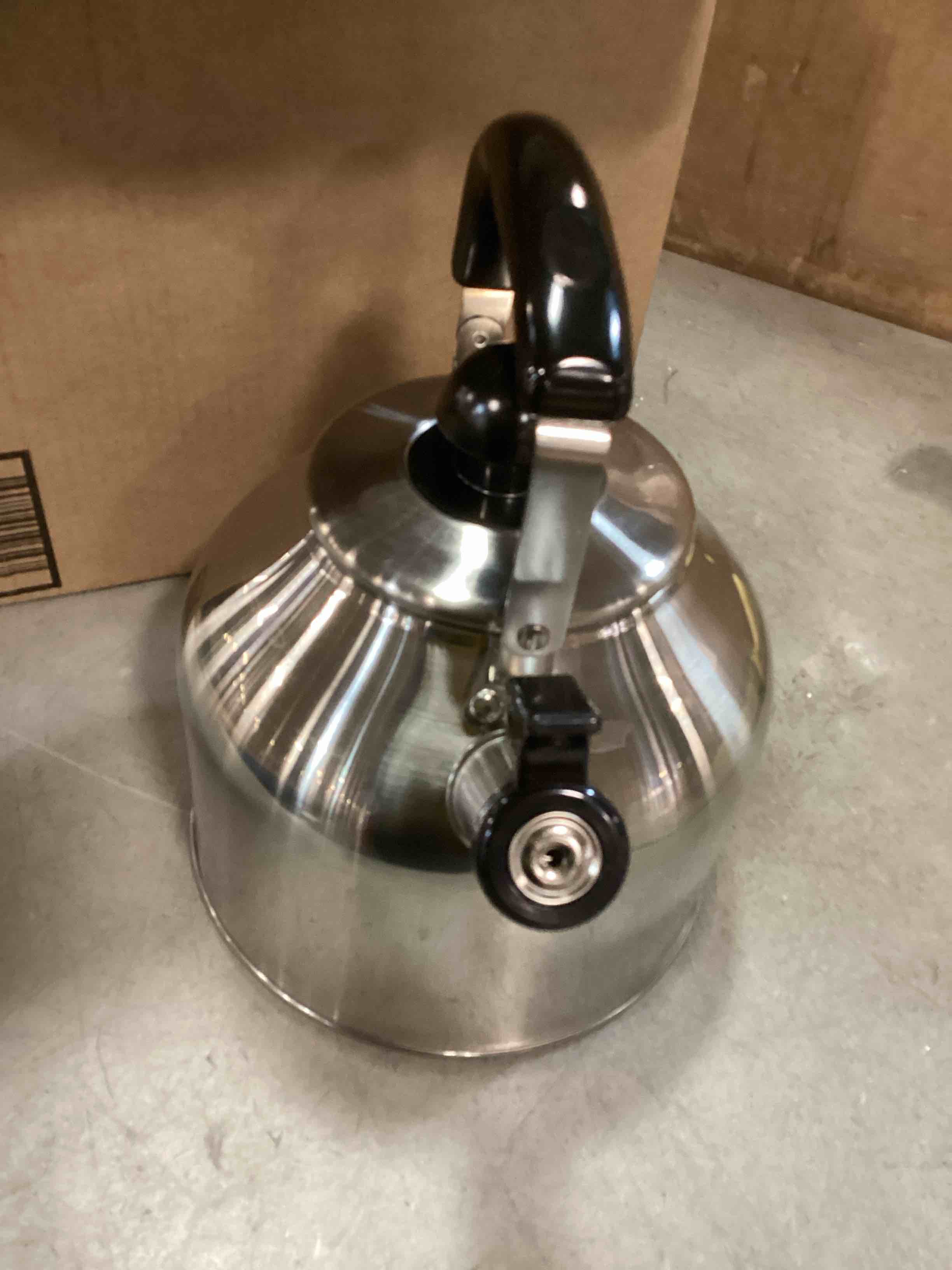 stainless steel whistling tea kettle 