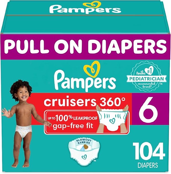 Pampers Baby Dry Diapers - Size 6, 
