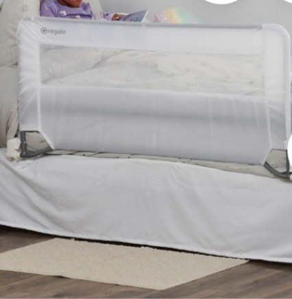 Regalo Swing Down Bed Rail Guard, with Reinforced Anchor Safety System