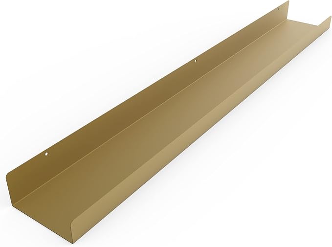 DIY CARTEL linear floating shelf 36in x 12in gold 