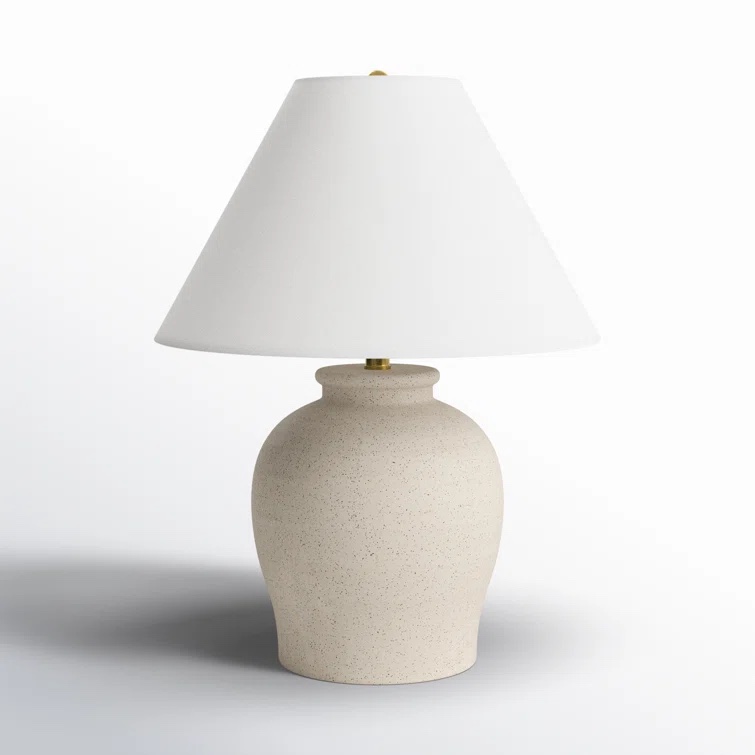 *missing shade*Chemise Ceramic Table Lamp