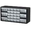 *white*10126, 20 in. W x 6 3/8 in. D x 10 1/4 in. H, 26-Compartment Drawer Small Parts Organizer Hardware Storage (1-Pack)