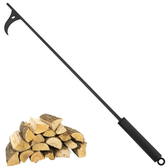 40-inch Fire Pit Poker Heavy Duty Wrought Steel Campfire Poker