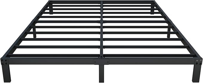 *similar to stock photo*unsure on size*8 Inch Queen Bed Frame, Heavy Duty Metal Platform Bed Frame No Box Spring Needed, Noise Free, Easy Assembly, Black