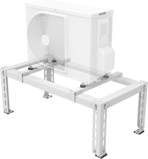 *similar to stock photo*damaged box*bent*Ground Stand for Mini Split Air Conditioners Heat Pump System,Heavy Duty Mini Split Support Bracket,Floor Stand Ground Mounting Base for 9,000-24,000 BTU Condenser