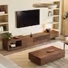 *similar to stock photo*may be missing parts*cracked*Retracted Extendable TV Stand