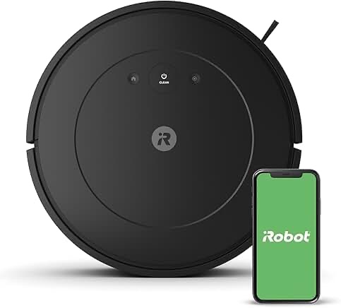 iRobot Roomba Vac Robot Vacuum (Q0120) - Easy to use, Power-Lifting Suction, Multi-Surface Cleaning, Smart Navigation Cleans in Neat Rows, Self-Charging, Alexa