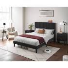 Alti 44.8'' Velvet Upholstered Tufted Bed Frame with Charging Station