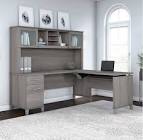 Magomed 72W L Shaped Desk With Storage In Storm Gray Piece 2 box 1 of 2