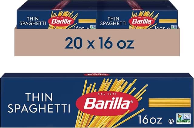 **07/01/2027** Barilla thing spaghetti noodles (similar to stock photo)