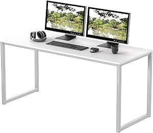 SHW Mission Home Office 48-Inch Computer Desk, White