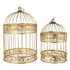 Gold Metal Wedding Bird Cage Centerpiece