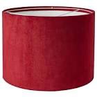 Red velvet lamp shade 