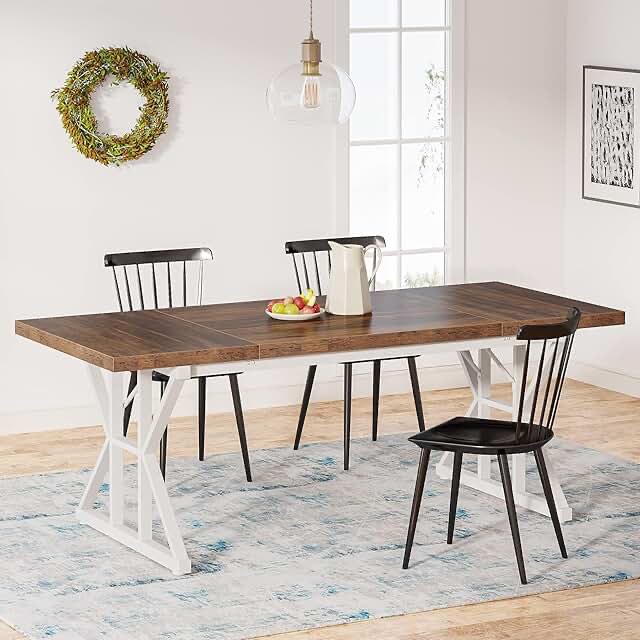 dining Table top distressed brown 