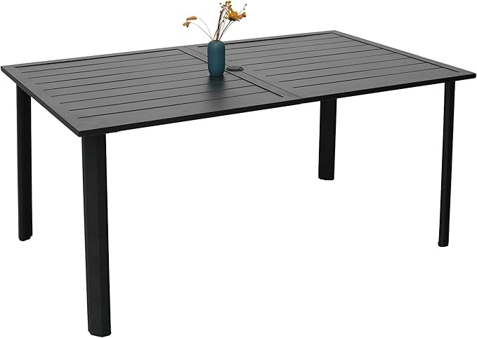 black outdoor table *SIMILAR TO STOCK PHOTO*