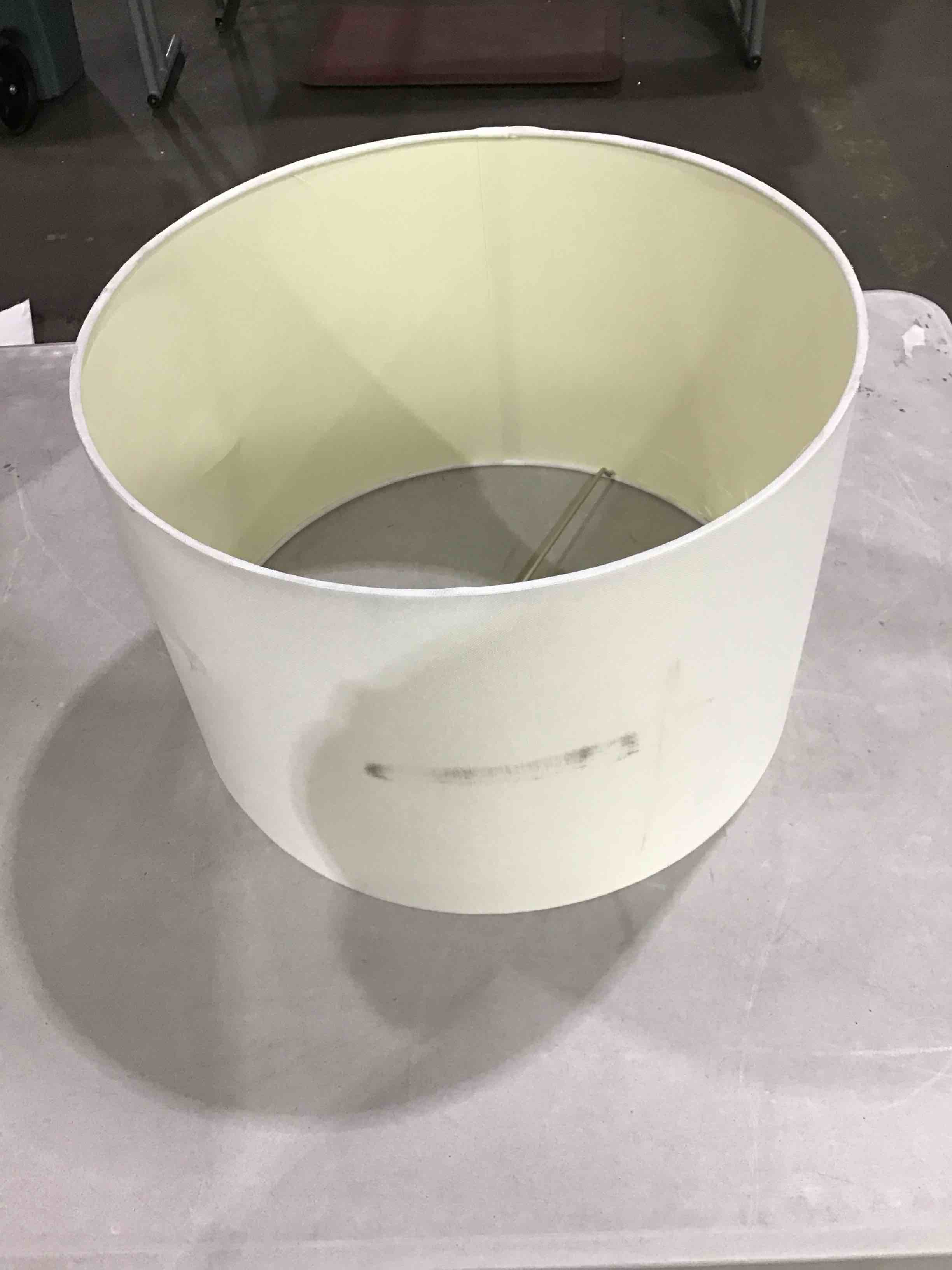 Wellmet Cream White lamp shade *DIRTY/HAS MARKS*