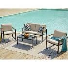 natural Expressions: stonington 4- piece metal cushioned chat set 