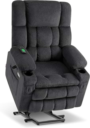 adjustable headrest power lift recliner
