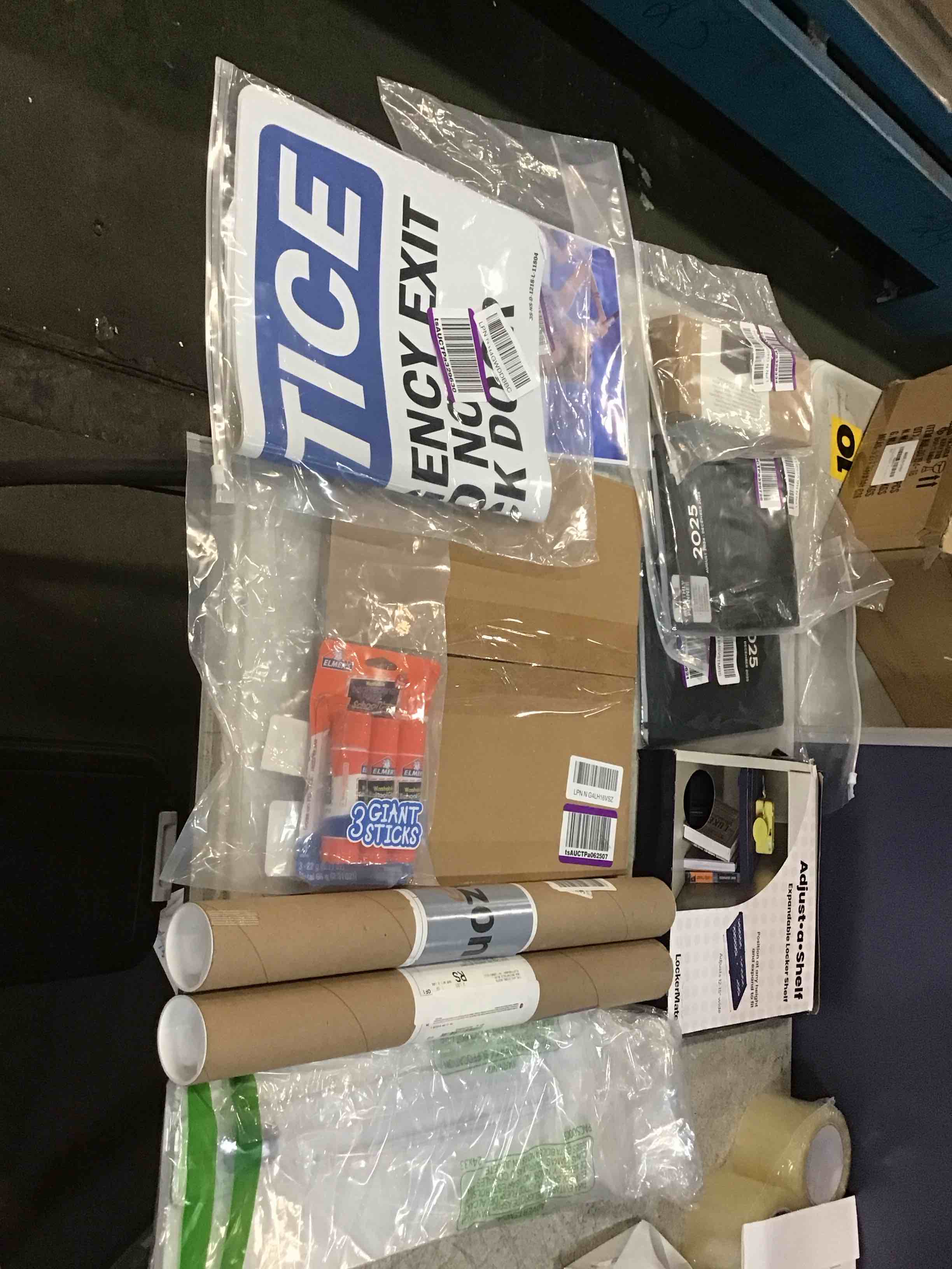 assorted variety of office products
