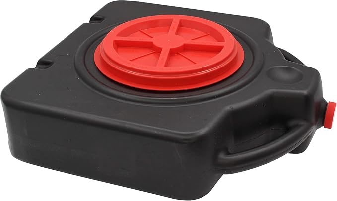 LubriMatic 75-764 Plastic Drain Pan w/ Lid - 15 Quart