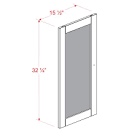 Teal Siegmeyer 100% Solid Wood 65" Kitchen Pantry Cabinet with Solid Doors