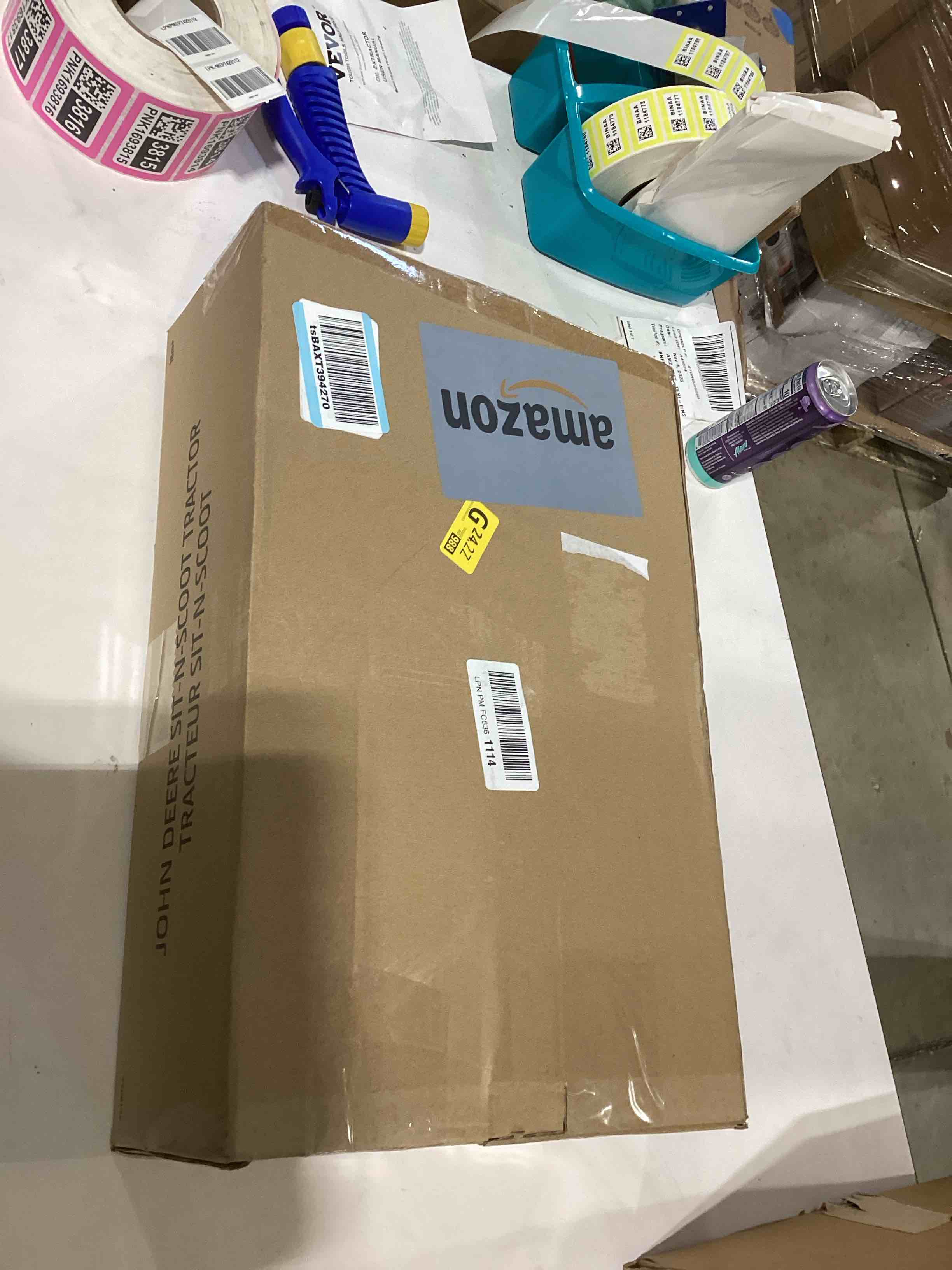 John Deere Ride On Toys Sit 'N Scoot Activity Tractor for Kids Ages 18 Months and Up, Green